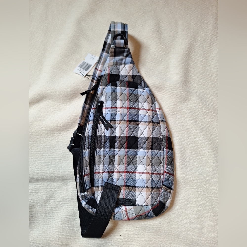 Vera Bradley Essential Sling Backpack Crossbody Plaid
